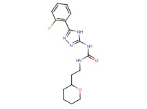 N-[5-(2-fluorophenyl)-4H-1,2,4-triazol-3-yl]-N'-[2-(tetrahydro-2H-pyran-2-yl)ethyl]urea