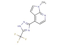 1-methyl-4-[5-(trifluoromethyl)-1H-1,2,4-triazol-3-yl]-1H-pyrrolo[2,3-b]pyridine