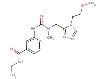 N-ethyl-3-({[{[4-(2-methoxyethyl)-4H-1,2,4-triazol-3-yl]methyl}(methyl)amino]carbonyl}amino)benzamide