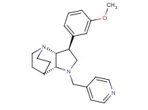 (2R*,3S*,6R*)-3-(3-methoxyphenyl)-5-(4-pyridinylmethyl)-1,5-diazatricyclo[5.2.2.0~2,6~]undecane