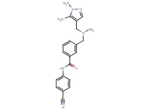 N-(4-cyanophenyl)-3-{[[(1,5-dimethyl-1H-pyrazol-4-yl)methyl](methyl)amino]methyl}benzamide
