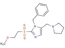 1-benzyl-2-[(2-methoxyethyl)sulfonyl]-5-(1-pyrrolidinylmethyl)-1H-imidazole