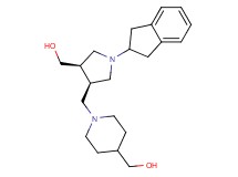 ((3R*,4R*)-1-(2,3-dihydro-1H-inden-2-yl)-4-{[4-(hydroxymethyl)piperidin-1-yl]methyl}pyrrolidin-3-yl)methanol
