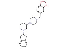 1-(1,3-benzodioxol-5-ylmethyl)-4-[1-(2,3-dihydro-1H-inden-2-yl)-3-piperidinyl]piperazine