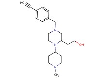 2-[4-(4-ethynylbenzyl)-1-(1-methyl-4-piperidinyl)-2-piperazinyl]ethanol