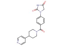 1-(4-{[4-(4-pyridinyl)-1-piperidinyl]carbonyl}phenyl)-2,4-imidazolidinedione