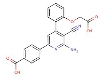 4-{6-amino-4-[2-(carboxymethoxy)phenyl]-5-cyanopyridin-2-yl}benzoic acid