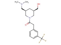 ((3R*,5R*)-5-[(dimethylamino)methyl]-1-{[3-(trifluoromethyl)phenyl]acetyl}-3-piperidinyl)methanol