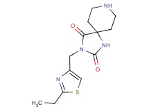 3-[(2-ethyl-1,3-thiazol-4-yl)methyl]-1,3,8-triazaspiro[4.5]decane-2,4-dione