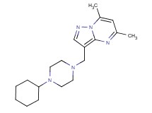 3-[(4-cyclohexylpiperazin-1-yl)methyl]-5,7-dimethylpyrazolo[1,5-a]pyrimidine