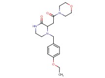 4-(4-ethoxybenzyl)-3-[2-(4-morpholinyl)-2-oxoethyl]-2-piperazinone