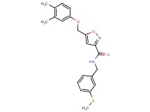 5-[(3,4-dimethylphenoxy)methyl]-N-[3-(methylthio)benzyl]-3-isoxazolecarboxamide