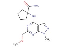 1-{[6-(methoxymethyl)-1-methyl-1H-pyrazolo[3,4-d]pyrimidin-4-yl]amino}cyclopentanecarboxamide