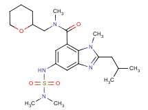 5-{[(dimethylamino)sulfonyl]amino}-2-isobutyl-N,1-dimethyl-N-(tetrahydro-2H-pyran-2-ylmethyl)-1H-benzimidazole-7-carboxamide