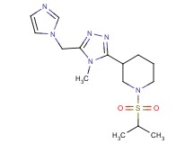 3-[5-(1H-imidazol-1-ylmethyl)-4-methyl-4H-1,2,4-triazol-3-yl]-1-(isopropylsulfonyl)piperidine
