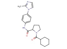 1-(cyclohexylcarbonyl)-N-[4-(2-methyl-1H-imidazol-1-yl)phenyl]prolinamide