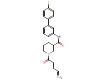 N-(4'-fluoro-3-biphenylyl)-1-(4-pentenoyl)-3-piperidinecarboxamide