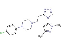 1-(4-chlorophenyl)-4-{2-[4-(1,3-dimethyl-1H-pyrazol-5-yl)-4H-1,2,4-triazol-3-yl]ethyl}piperazine