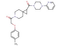 6-[(4-methylphenoxy)acetyl]-1-{[4-(2-pyridinyl)-1-piperazinyl]carbonyl}-6-azaspiro[2.5]octane
