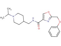 N-[(1-isopropyl-4-piperidinyl)methyl]-2-(phenoxymethyl)-1,3-oxazole-4-carboxamide