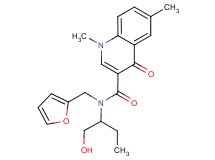 N-(2-furylmethyl)-N-[1-(hydroxymethyl)propyl]-1,6-dimethyl-4-oxo-1,4-dihydroquinoline-3-carboxamide