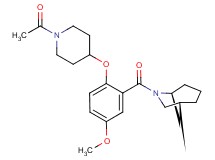 (1R*,5S*)-6-{2-[(1-acetyl-4-piperidinyl)oxy]-5-methoxybenzoyl}-6-azabicyclo[3.2.1]octane