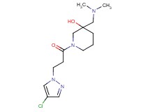 1-[3-(4-chloro-1H-pyrazol-1-yl)propanoyl]-3-[(dimethylamino)methyl]-3-piperidinol