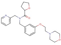 N-{3-[2-(4-morpholinyl)ethoxy]benzyl}-N-(2-pyridinylmethyl)tetrahydro-2-furancarboxamide