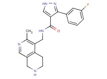 3-(3-fluorophenyl)-N-[(3-methyl-5,6,7,8-tetrahydro-2,7-naphthyridin-4-yl)methyl]-1H-pyrazole-4-carboxamide dihydrochloride