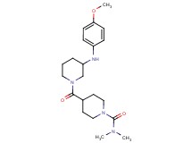 4-({3-[(4-methoxyphenyl)amino]-1-piperidinyl}carbonyl)-N,N-dimethyl-1-piperidinecarboxamide
