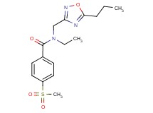 N-ethyl-4-(methylsulfonyl)-N-[(5-propyl-1,2,4-oxadiazol-3-yl)methyl]benzamide