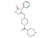 5-{[1-(azepan-4-ylcarbonyl)piperidin-4-yl]methyl}-4-phenyl-2,4-dihydro-3H-1,2,4-triazol-3-one