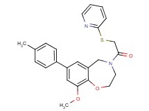 9-methoxy-7-(4-methylphenyl)-4-[(2-pyridinylthio)acetyl]-2,3,4,5-tetrahydro-1,4-benzoxazepine