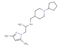 N-[(1-cyclopentylpiperidin-4-yl)methyl]-1-(3,5-dimethyl-1H-pyrazol-1-yl)propan-2-amine