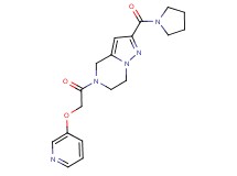5-[(pyridin-3-yloxy)acetyl]-2-(pyrrolidin-1-ylcarbonyl)-4,5,6,7-tetrahydropyrazolo[1,5-a]pyrazine