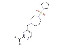 1-[(2-isopropylpyrimidin-4-yl)methyl]-4-(pyrrolidin-1-ylsulfonyl)-1,4-diazepane