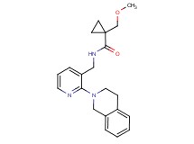 N-{[2-(3,4-dihydroisoquinolin-2(1H)-yl)pyridin-3-yl]methyl}-1-(methoxymethyl)cyclopropanecarboxamide