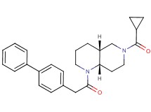 (4aR*,8aS*)-1-(4-biphenylylacetyl)-6-(cyclopropylcarbonyl)decahydro-1,6-naphthyridine