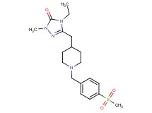 4-ethyl-2-methyl-5-({1-[4-(methylsulfonyl)benzyl]piperidin-4-yl}methyl)-2,4-dihydro-3H-1,2,4-triazol-3-one