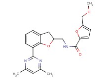 N-{[7-(4,6-dimethyl-2-pyrimidinyl)-2,3-dihydro-1-benzofuran-2-yl]methyl}-5-(methoxymethyl)-2-furamide