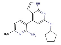 4-(2-amino-6-methylpyridin-3-yl)-N-cyclopentyl-1H-pyrrolo[2,3-b]pyridin-6-amine