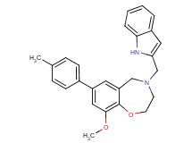 4-(1H-indol-2-ylmethyl)-9-methoxy-7-(4-methylphenyl)-2,3,4,5-tetrahydro-1,4-benzoxazepine