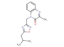 1-[(5-isobutyl-1,2,4-oxadiazol-3-yl)methyl]-3-methylquinoxalin-2(1H)-one