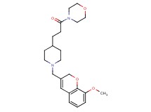 4-(3-{1-[(8-methoxy-2H-chromen-3-yl)methyl]-4-piperidinyl}propanoyl)morpholine