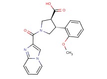 (3S*,4R*)-1-(imidazo[1,2-a]pyridin-2-ylcarbonyl)-4-(2-methoxyphenyl)pyrrolidine-3-carboxylic acid