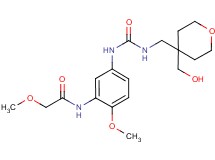N-(5-{[({[4-(hydroxymethyl)tetrahydro-2H-pyran-4-yl]methyl}amino)carbonyl]amino}-2-methoxyphenyl)-2-methoxyacetamide