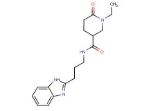 N-[3-(1H-benzimidazol-2-yl)propyl]-1-ethyl-6-oxo-3-piperidinecarboxamide