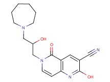 6-[3-(1-azepanyl)-2-hydroxypropyl]-2-hydroxy-5-oxo-5,6-dihydro-1,6-naphthyridine-3-carbonitrile