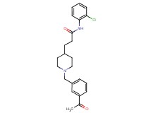 3-[1-(3-acetylbenzyl)-4-piperidinyl]-N-(2-chlorophenyl)propanamide