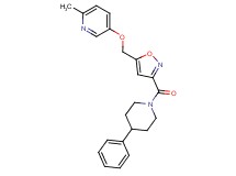 2-methyl-5-({3-[(4-phenyl-1-piperidinyl)carbonyl]-5-isoxazolyl}methoxy)pyridine
